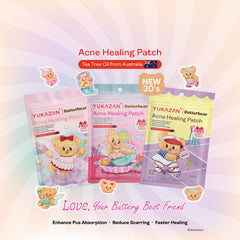 【Yukazan x Butterbear】 Hydrocolloid Acne Healing Patch 30's Pimple Patch