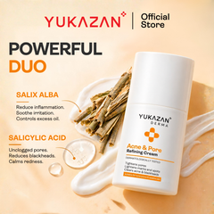 Yukazan Derma Refining Cream Acne & Pore 5ml Acne Removal Cream - Reduce acne in 7 days