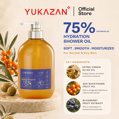 Yukazan 75% Hydrating Shower Oil (100ml)