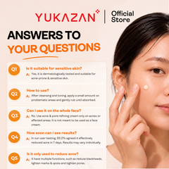 Yukazan Derma Refining Cream Acne & Pore 5ml Acne Removal Cream - Reduce acne in 7 days