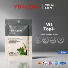 đ Yukazan Vit Topi+ 10's Hair Growth Chewable Supplement/ Healthy Hair Scalp / Anti Hair Loss / Hair Growth (100% off)