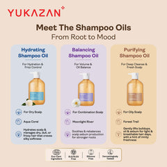 Yukazan Hair Shampoo Oil (Balancing/Hydrating/Purifying)