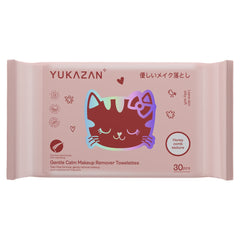 Yukazan Gentle Calm Make Up Remover Towelettes Pink Aloe Vera 30's