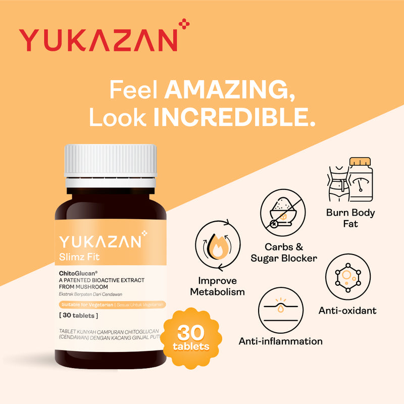 Yukazan Slimz Fit 30s Natural Fat Burner and Slimming Supplement. Stay Slim, Burn Fat Naturally