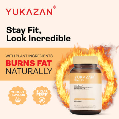 Yukazan Slimz Fit 60s Natural Fat Burner and Slimming Supplement. Stay Slim, Burn Fat Naturally