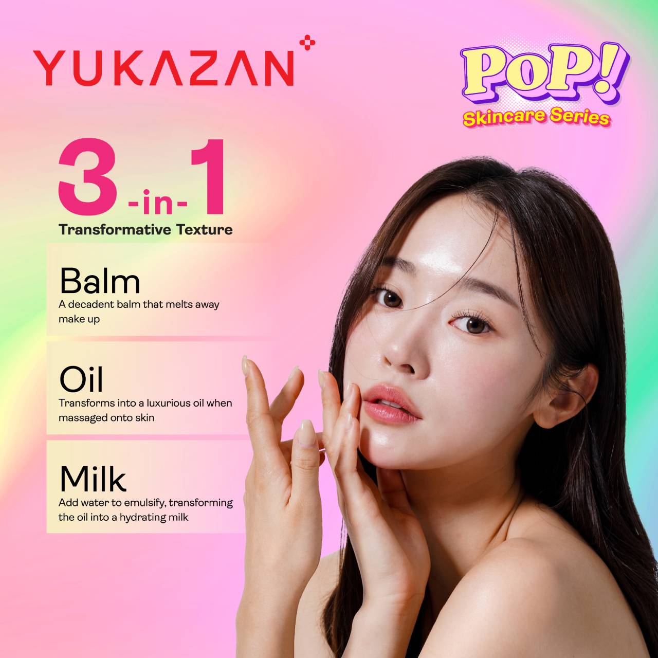 Yukazan POP! Hydro Hydrating Moisturizing Cleansing Balm Make Up Remover 50ml / Remove Waterproof Make Up / Cleanser