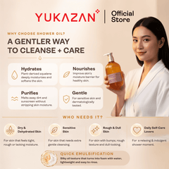 Yukazan  75% Hydrating Shower Oil (100ml)