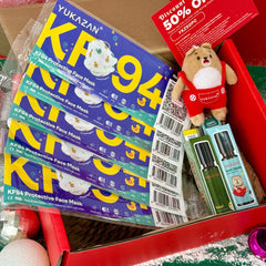 Yukazan Festive Christmas Gift Set Bundle 4 Essential Oil Roll On Relief & Sweet Dream