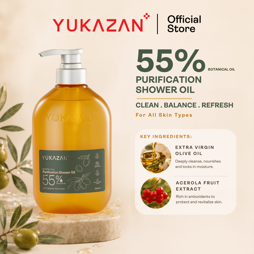 Yukazan 55% Purification Shower Oil (500ml)