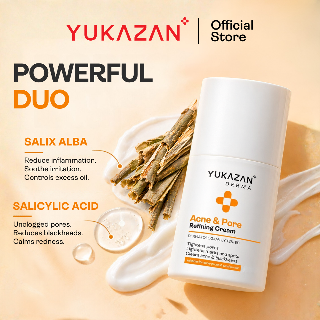 Yukazan Derma Refining Cream Acne & Pore 30ml Acne Removal Cream - Reduce acne in 7 days