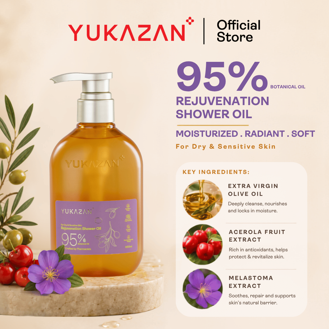 Yukazan 95% Rejuvenation Shower Oil (300ml)