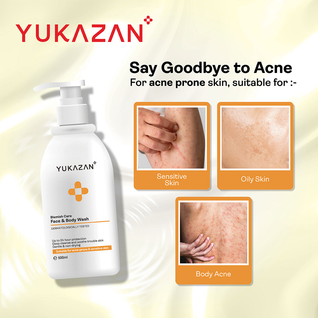 Yukazan Blemish Care Face & Body Wash (500ml)