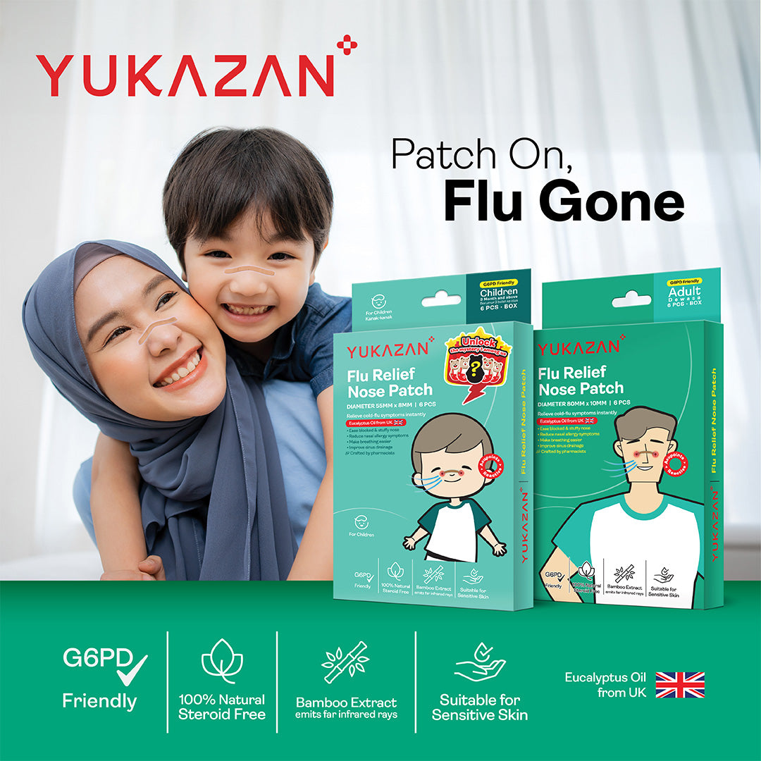 Yukazan Children Flu Relief Nose Patch 6'S