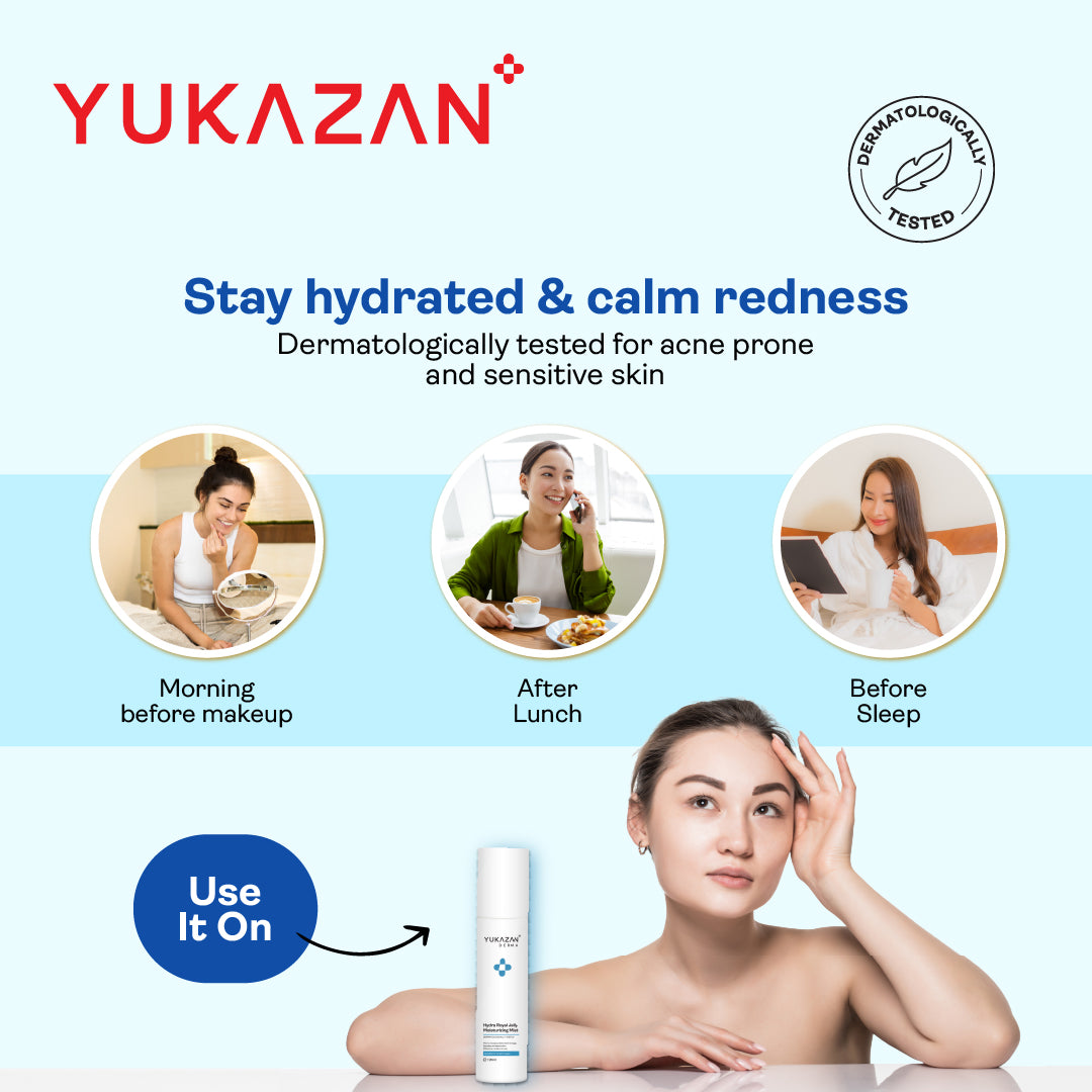 Yukazan Derma Hydra Royal Jelly Moisturizing Mist Spray 120ml For all type of skin