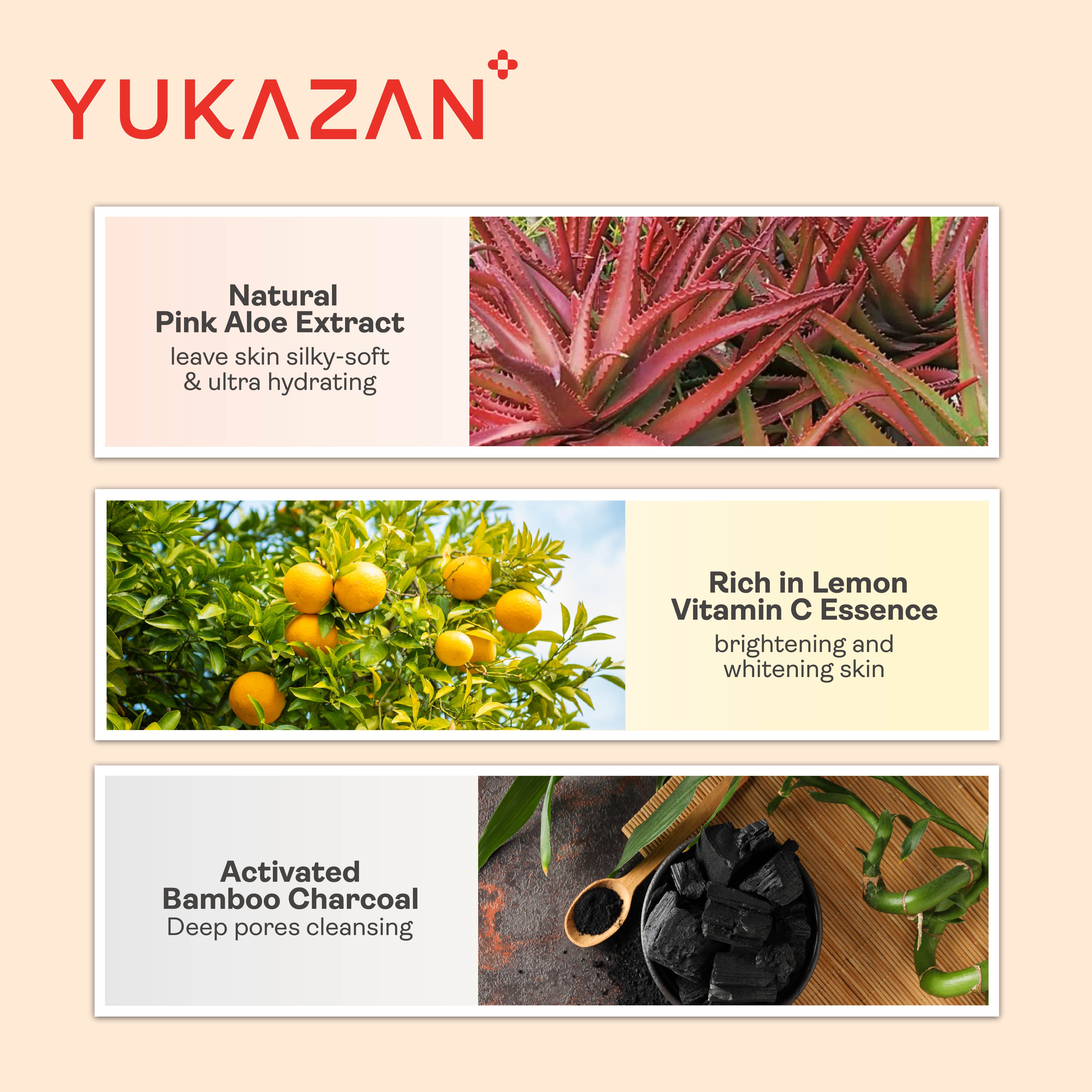 Khăn tẩy trang Yukazan Gentle Calm giàu Vitamin C chanh 30's 