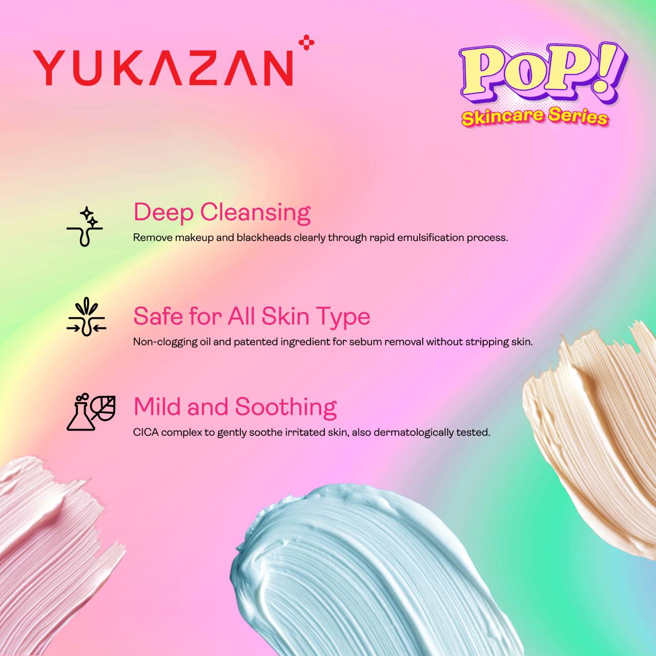 Yukazan POP! Hydro Hydrating Moisturizing Cleansing Balm Make Up Remover 50ml / Remove Waterproof Make Up / Cleanser