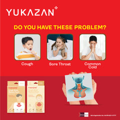 Yukazan Children / Kids Cough Relief Patch (6's) Anti Cough Patch for cough, common cold and sore throat