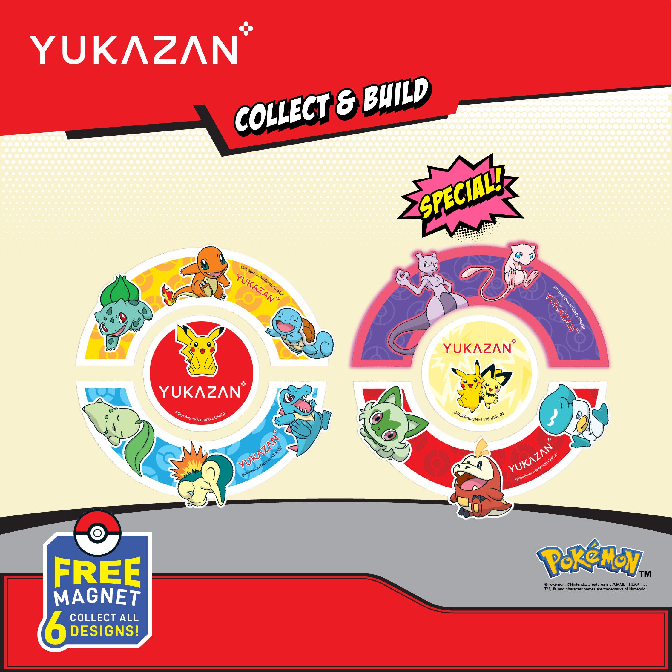 【Yukazan x Pokémon】Hydrocolloid Acne Healing Patch 30's | Cute Design | Pimple patch | Acne Patch