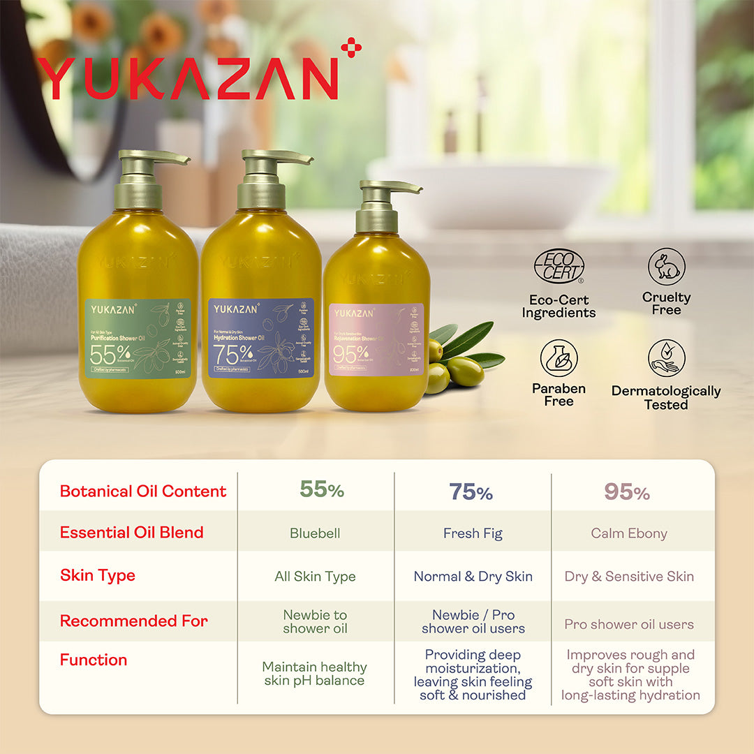 Yukazan 55% Purification Shower Oil (100ml)