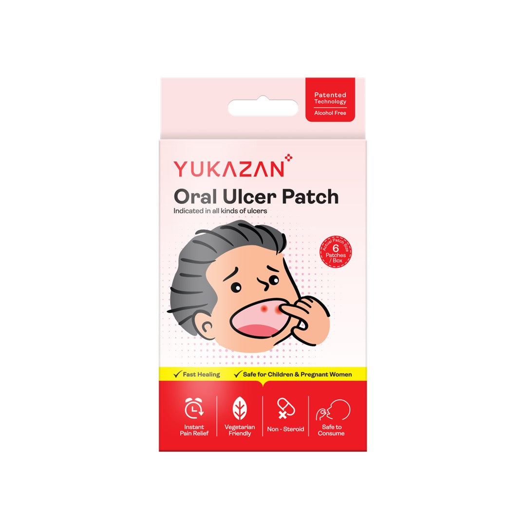 Miếng dán trị loét miệng Yukazan (6 miếng) - Dành cho các loại vết loét miệng &amp; ung thư