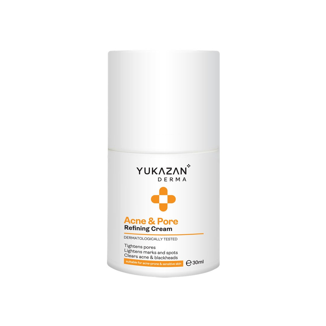 Yukazan Derma Refining Cream Acne &amp; Pore 30ml Kem trị mụn - Giảm mụn sau 7 ngày 