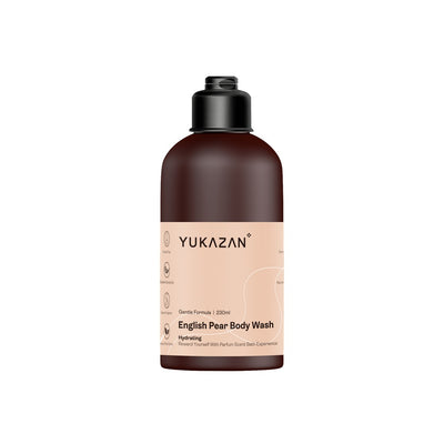 Yukazan English Pear Body Wash 230ml Body Shower Foam / Antibacterial and Alcohol Free / Body Shampoo