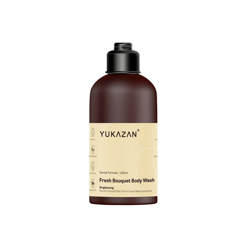 Yukazan Fresh Bouquet Body Wash 230ml Shower Foam / Antibacterial and Alcohol Free / Body Shampoo