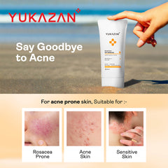Yukazan Blemish Care UV Defence Sunscreen Sunblock SPF 50+ - 50ml