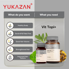 [EXP AUG 2026] Yukazan Vit Topi+ 30's Hair Growth Chewable Supplement/ Healthy Hair Scalp / Anti Hair Loss / Hair Growth