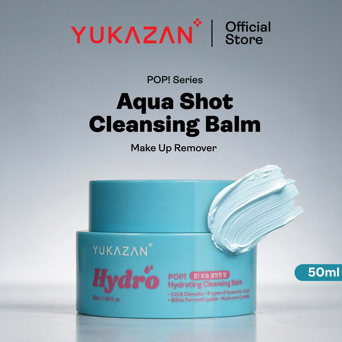 Yukazan POP! Hydro Hydrating Moisturizing Cleansing Balm Make Up Remover 50ml / Cleanser
