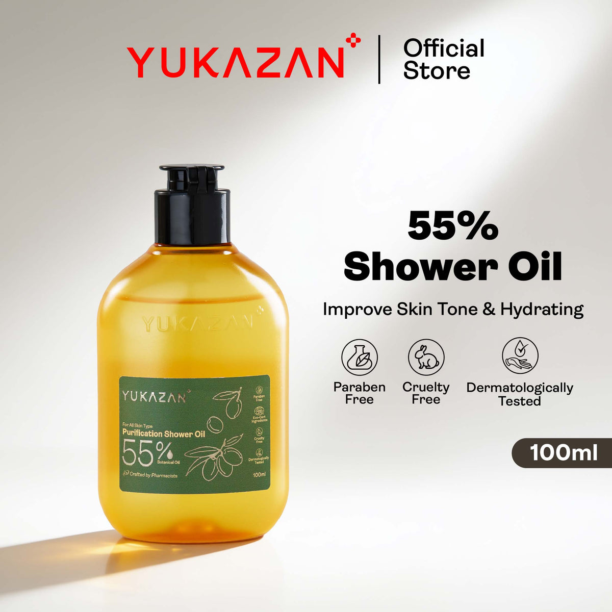 Yukazan 55% Purification Shower Oil (100ml)