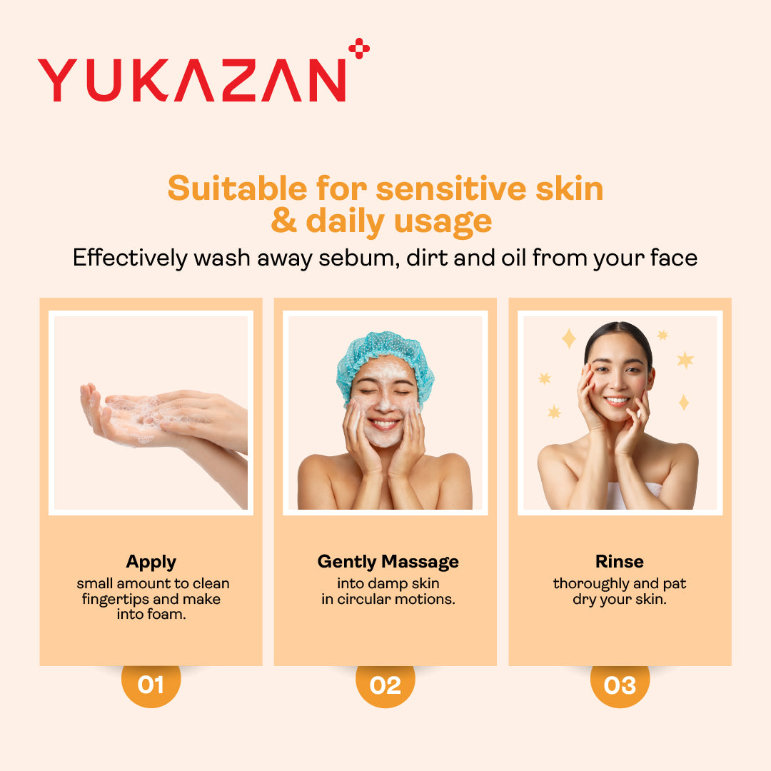 Yukazan Derma Ultracalming Cleanser 150ml - Đã được kiểm nghiệm da liễu dành cho da nhạy cảm với mụn 