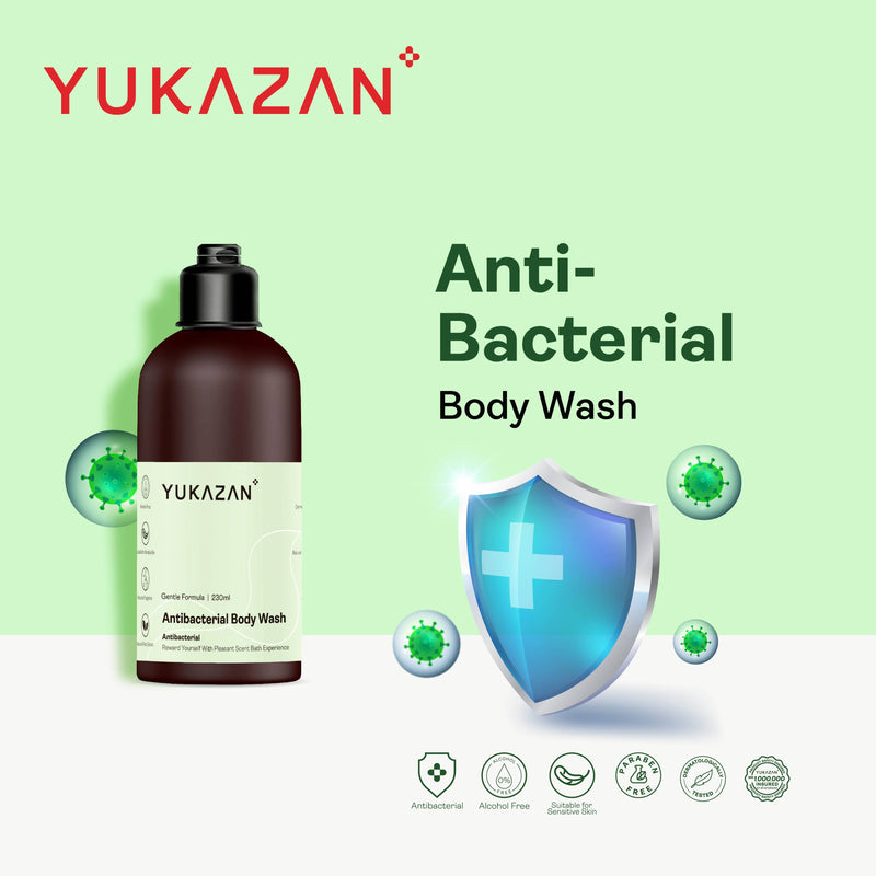 Yukazan Antibacterial Body Wash 230ml Shower Foam / Antibacterial and Alcohol Free / Body Shampoo - Yukazan Official Store