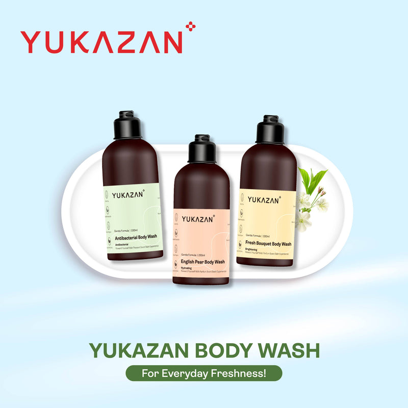 Yukazan Antibacterial Body Wash 230ml Shower Foam / Antibacterial and Alcohol Free / Body Shampoo - Yukazan Official Store