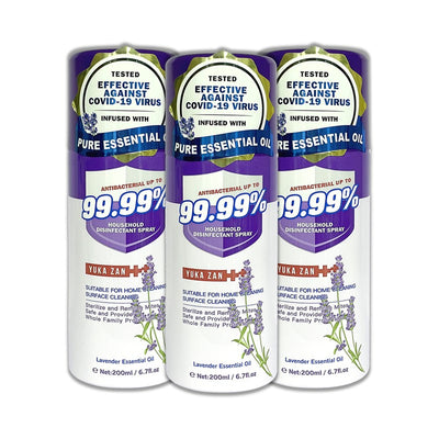 Yukazan Lavender Disinfectant Spray (200ml x 3) - Yukazan Official Store