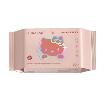Yukazan Gentle Calm Make Up Remover Towelettes Pink Aloe Vera 30's - Yukazan Official Store