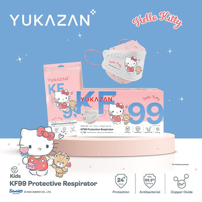 Yukazan Kids KF99 Shopping Kitty Protective Respirator Face Mask (50 Pcs/Box) - Yukazan Official Store