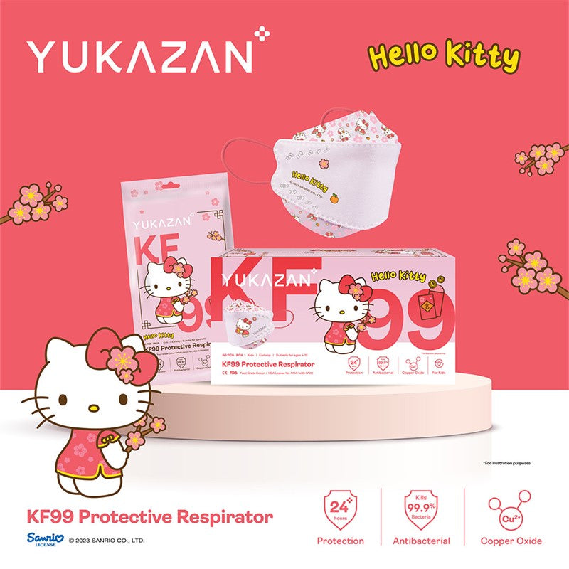 Yukazan Kids KF99 Kitty Fafa Protective Respirator Face Mask (10 Pcs/Pack) - Yukazan Official Store