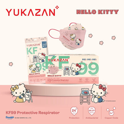 Yukazan Adult KF99 Kitty Family Protective Respirator Face Mask (50 Pcs/Box) - Yukazan Official Store