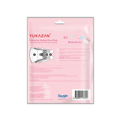 Yukazan Adult 3D Fit Hello Kitty Kimono Peony Protective Respirator Face Mask (10 Pcs/Pack) - Yukazan Official Store