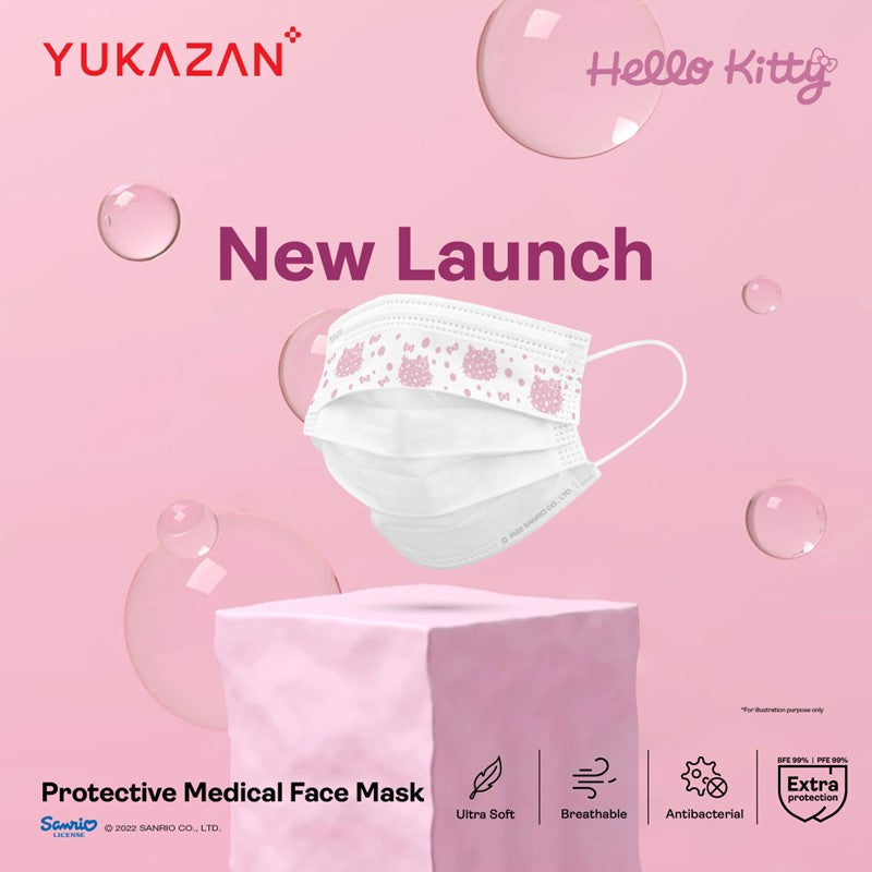 Yukazan Adult 4ply Hello Kitty Candy Protective Respirator Face Mask (50 Pcs/Box) - Yukazan Official Store